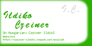 ildiko czeiner business card